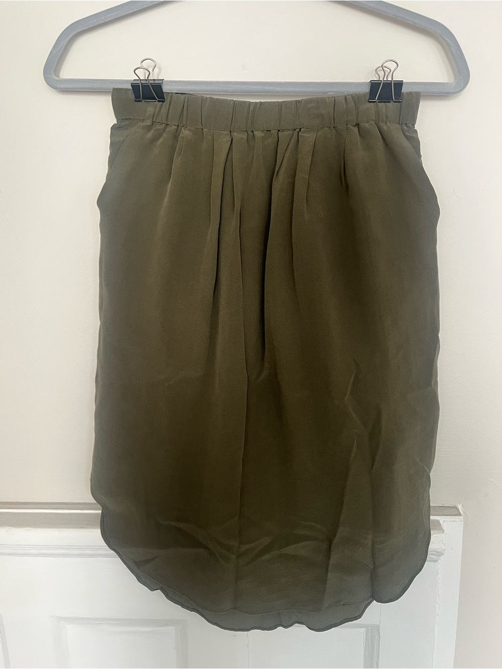 Madewell silk skirt, size XS